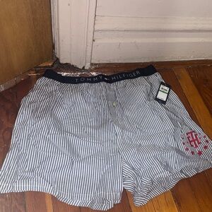 Tommy Hilfiger Navy and White Stripped Boxers